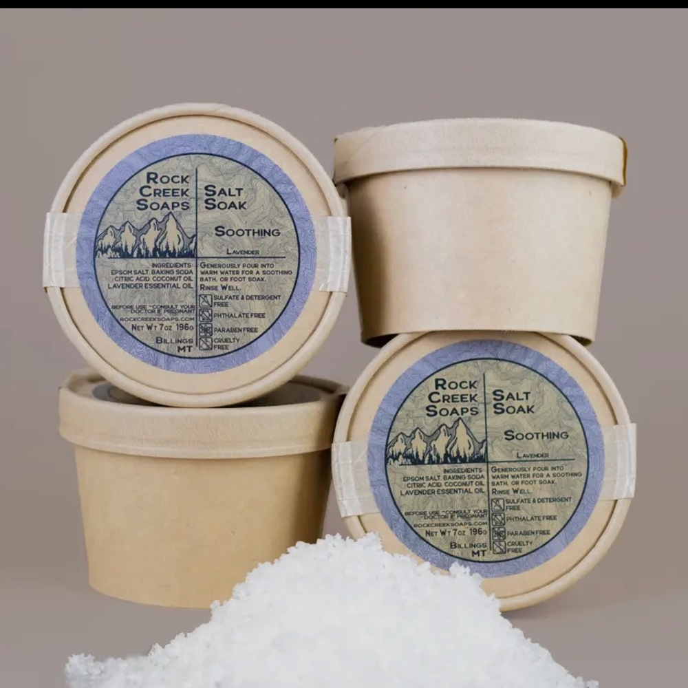 “SOOTHING” SALT SOAK (LAVENDER) BY ROCK CREEK SOAP